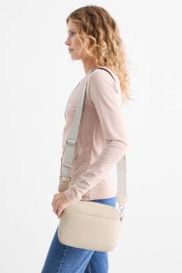 Schoudertas met afneembare draagriem - imitatieleer