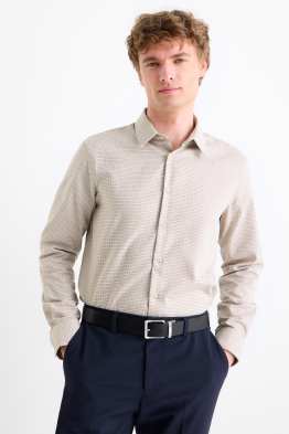 Business shirt - regular fit - kent collar - easy-iron - patterned