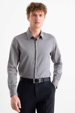 Camicia business - regular fit - collo all’italiana - senza necessità di stiratura - fantasia