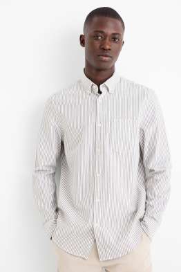 Hemd - Regular Fit - Button-down - gestreift