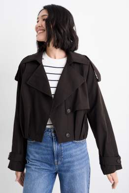 Korte trenchcoat