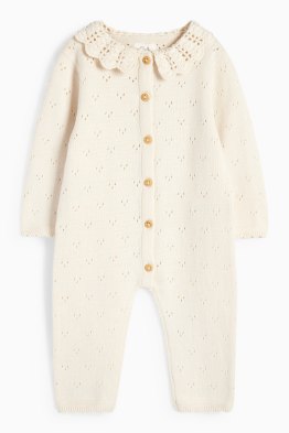 Knitted baby jumpsuit