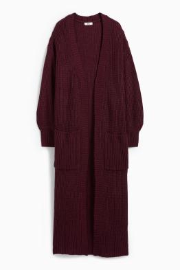 Cardigan tricotat lung - reiat