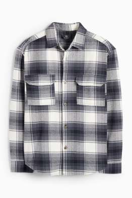 Camisa de franela - relaxed fit - Kent - de cuadros