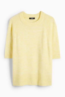 Knitted jumper - short sleeve