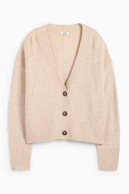 Gebreid vest - geribd