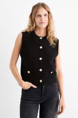 Gilet en maille - texturé