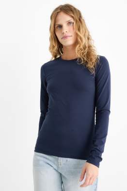 Basic-Langarmshirt