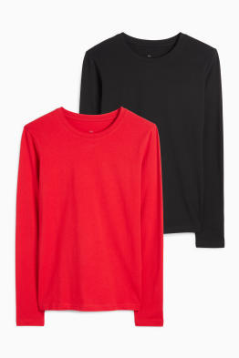 Multipack 2er - Basic-Langarmshirt