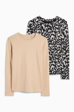 Multipack of 2 - basic long sleeve top