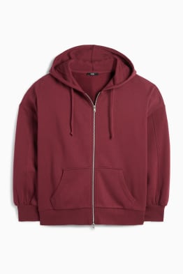 Rozpinana bluza z kapturem