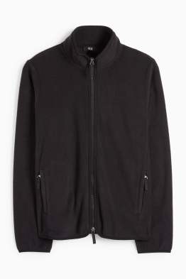 Basic-Fleece-Sweatjacke