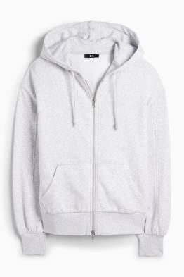 Basic-Sweatjacke mit Kapuze
