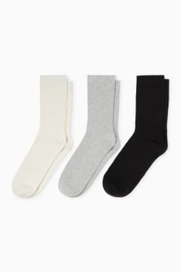 Set van 3 paar - sokken - geribd