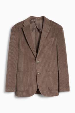 Blazer coordinabile in velluto - regular fit - stretch