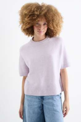 Strickpullover - kurzarm
