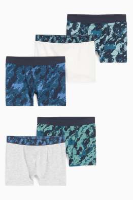 Set van 5 - boxershorts - met patroon