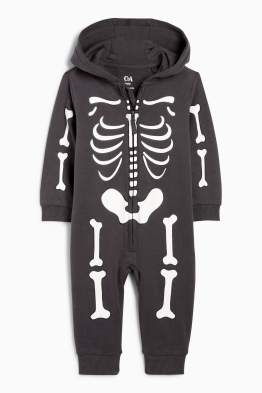 Motivo scheletro - tutina neonati - Halloween