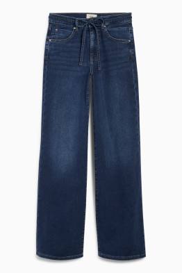 Wide leg jean - high waist - LYCRA®