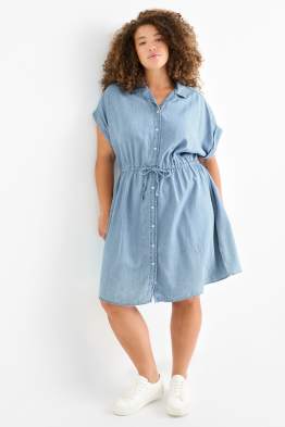 Jeans-Blusenkleid