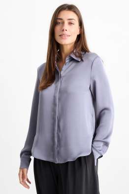 Satin-Bluse