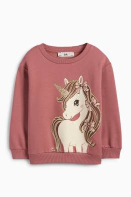 Einhorn - Sweatshirt - Glanz-Effekt