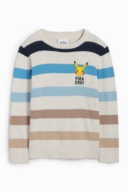 Pokémon - Pikachu - Pullover - gestreift