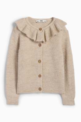 Strickjacke - gerippt