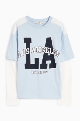 Los Angeles - tricou cu mânecă lungă - aspect 2 în 1