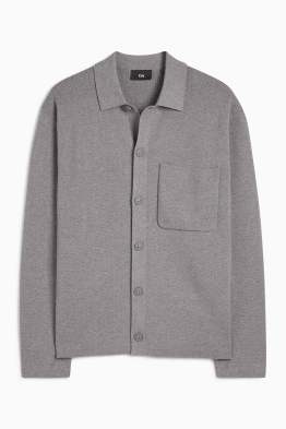 Camicia in maglia - regular fit - collo all'italiana