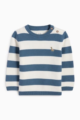 Dino - Baby-Pullover - gestreift