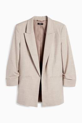 Long blazer - regular fit - textured