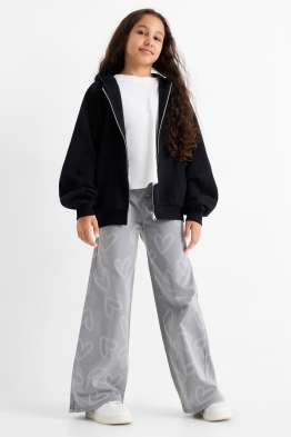 Motivo cuore - jeans a gamba larga