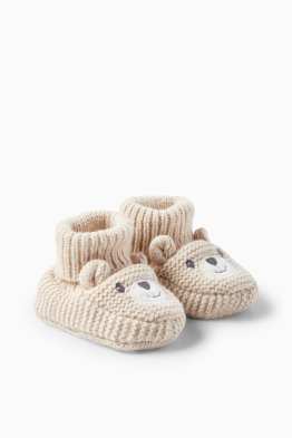 Bärchen - Baby-Krabbelschuhe