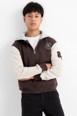 Skater - Collegejacke mit Kapuze