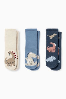 Set van 3 paar - dinosaurus - sokken met motief