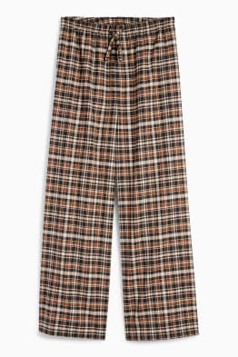 Pantaloni de stofă - în carouri