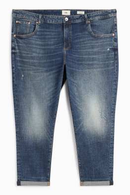 Boyfriend jeans - vita media - LYCRA®
