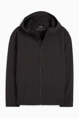 Softshelljacke mit Kapuze - wasserabweisend - 4 Way Stretch