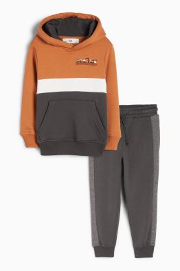 Bouwplaats - set - hoodie en joggingbroek - 2-delig