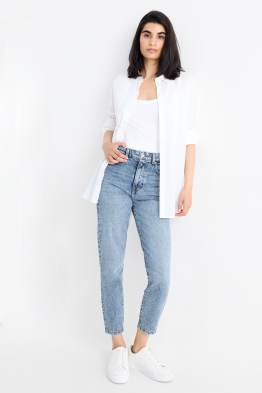 Mom Jeans - High Waist - LYCRA®