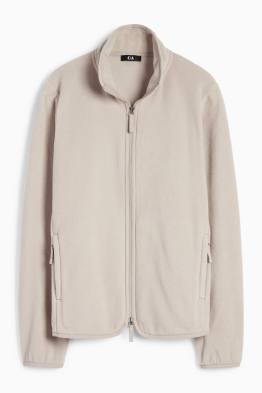 Hanorac de fleece cu fermoar basic