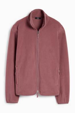 Basic-Fleece-Sweatjacke