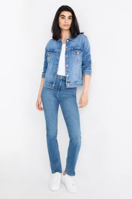 Straight jeans - high waist - LYCRA®
