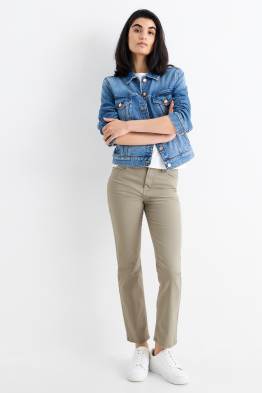 Pantaloni de stofă - talie înaltă - slim fit