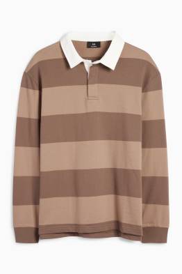 Tricou polo - relaxed fit - cu dungi