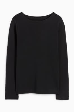 Basic-Langarmshirt