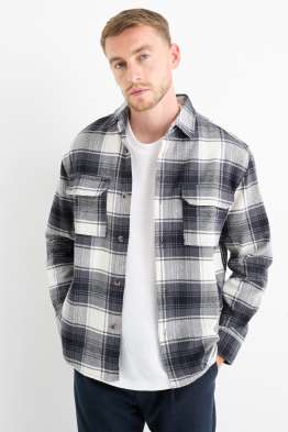 Camisa de franela - relaxed fit - Kent - de cuadros