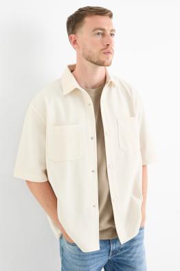 Hemd - Relaxed Fit - Reverskragen - strukturiert