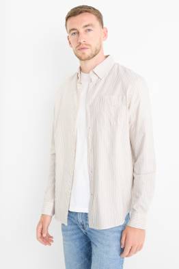 Hemd - Regular Fit - Button-down - gestreift